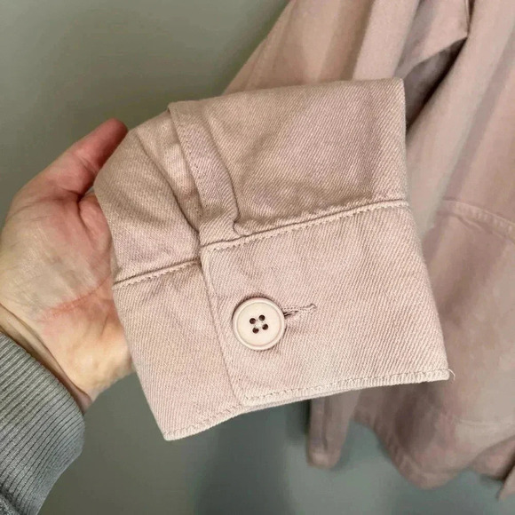 Zara The Victoria Overshirt Pink Denim - Picture 6 of 9